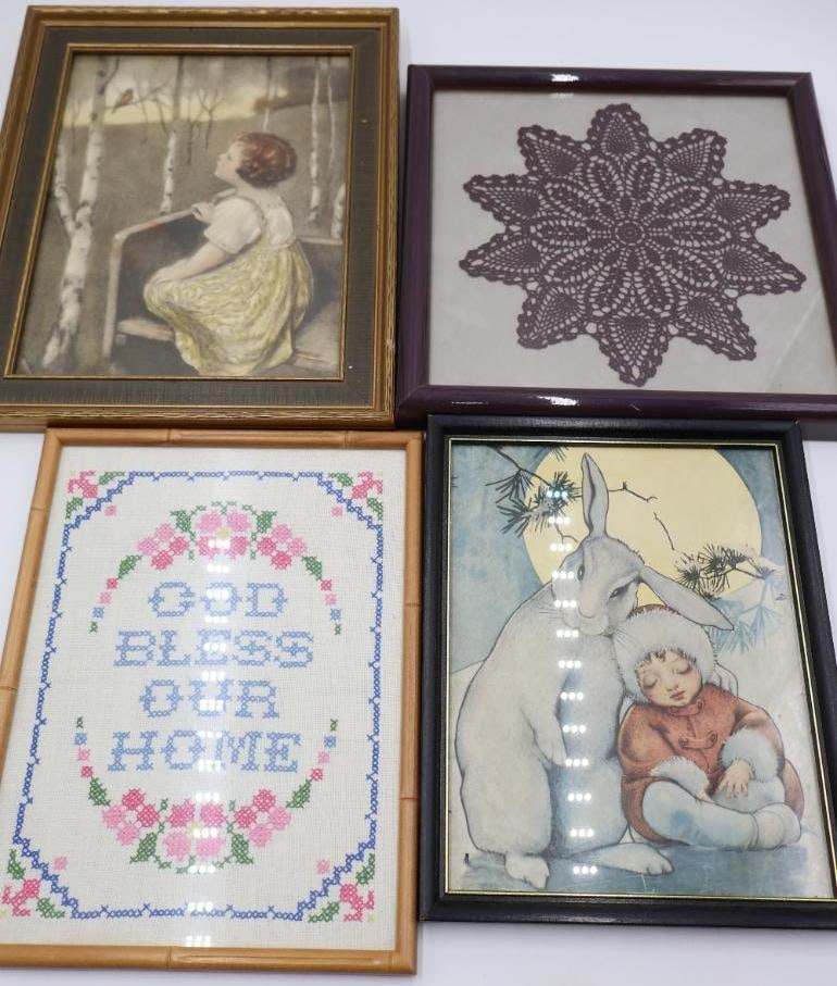 Various Vintage Framed Wall Art (1 of 7)