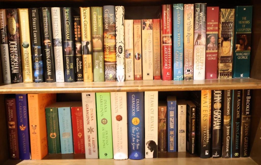 Collection of Books: John Grisham and More: Also includes Diana Gabaldon books that the Show Outlander is based upon and more