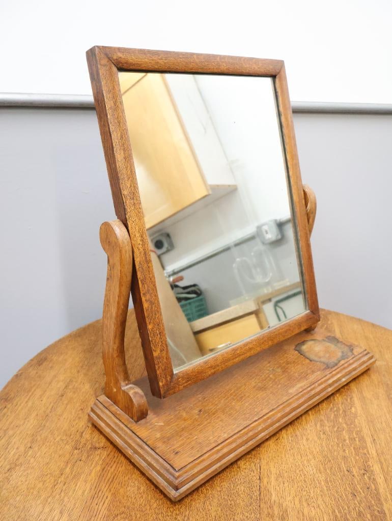 Vintage wooden dressing table mirror (1 of 6)