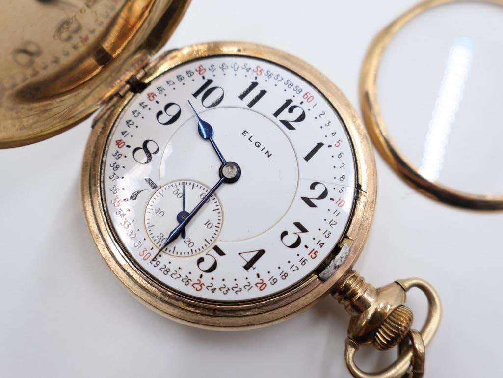 Antique Gold-filled Elgin 21 Jewel pocket watch - 12