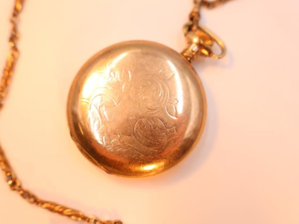 Antique Gold-filled Elgin 21 Jewel pocket watch - 6