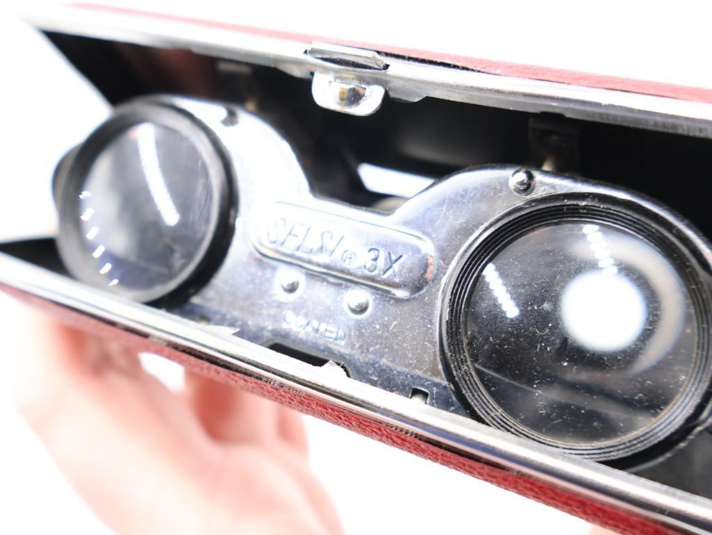 Folding opera glasses, Belt Buckle and Collectible Tokens - 11