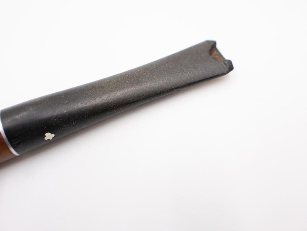 Vintage Kaywoodie Super Grain tobacco pipe, and tested 14k Tie Clip - 9