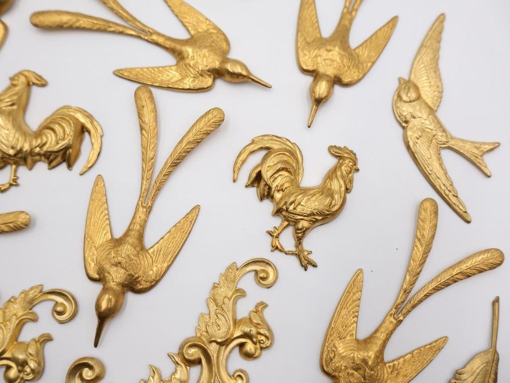 Brass swallow and orante stampings - 5
