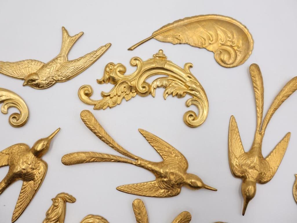 Brass swallow and orante stampings - 6