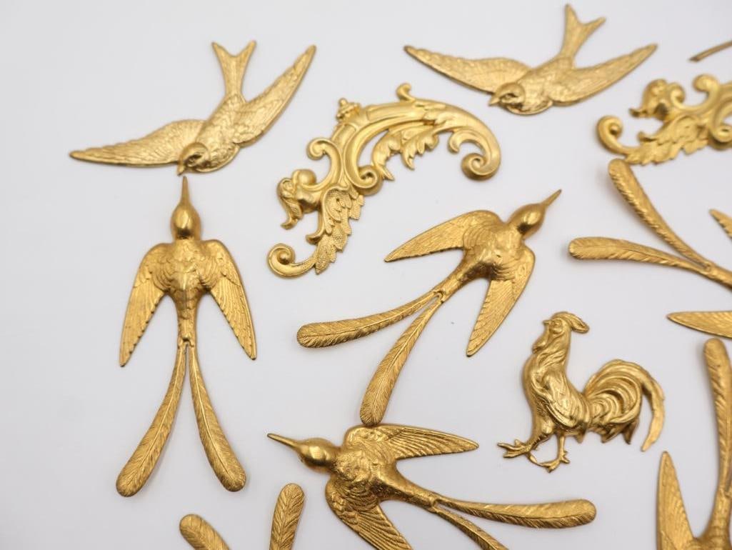 Brass swallow and orante stampings - 7