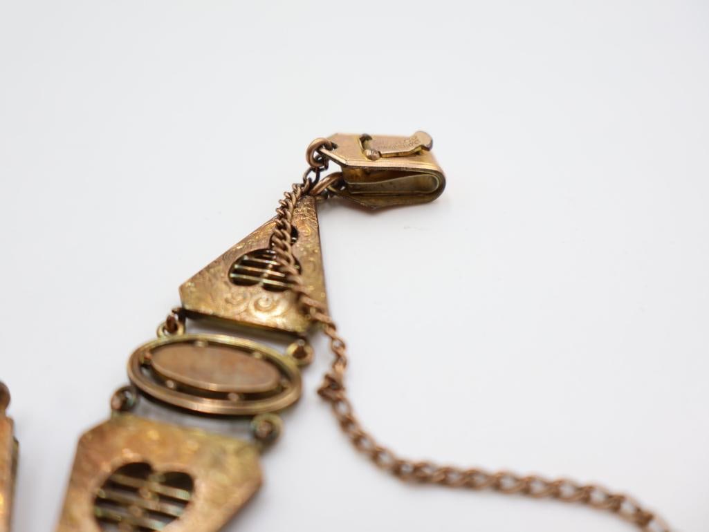 Antique Golld Gold Ladies Hampden "Molly Stark" gold filled and a matching chatelaine - 13