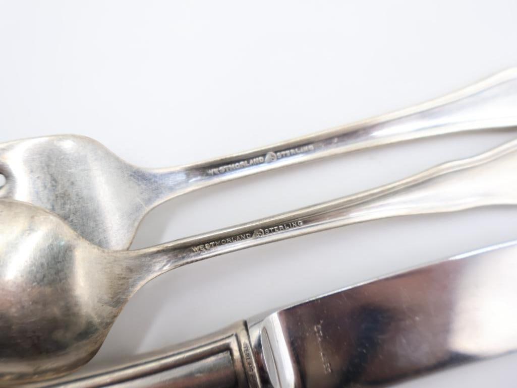 123.80 grams of Sterling Silverware and Matching Knife - 9