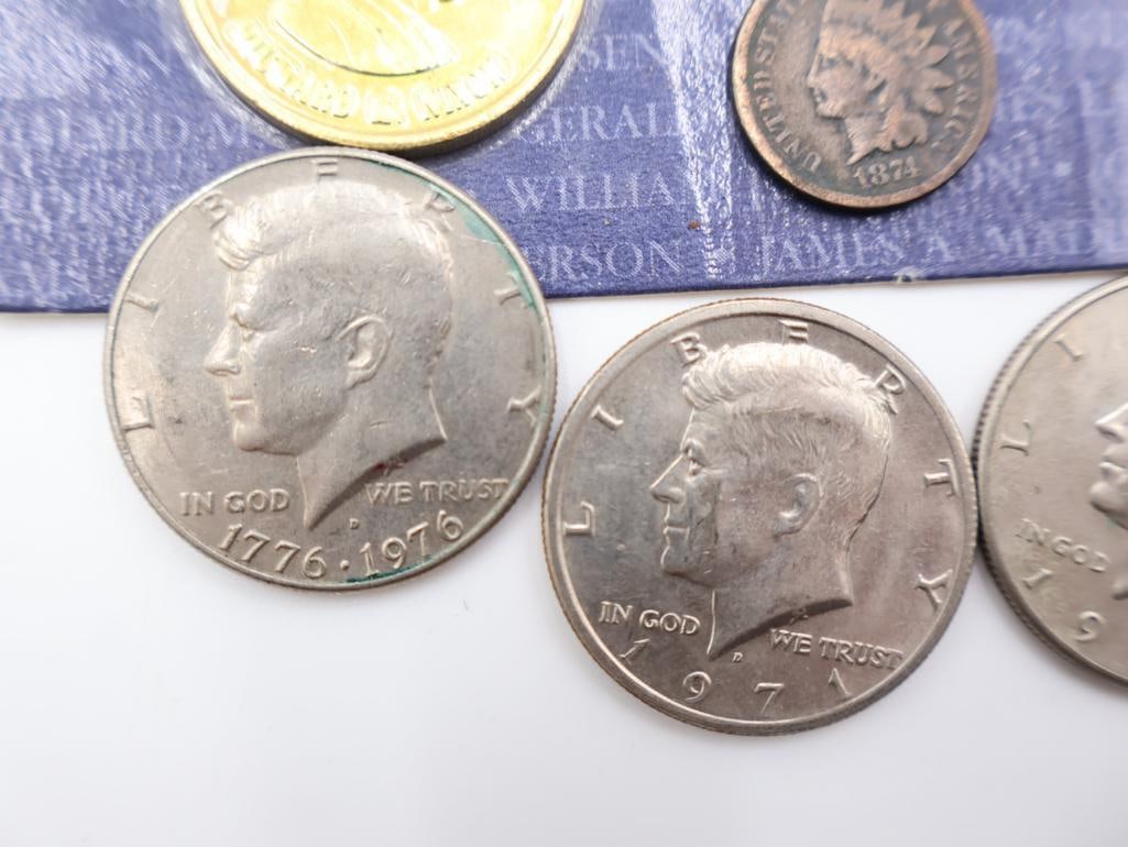 , Coin History of the U.S. Presidents collectible set, Kennedy Half Dollar coins - 4