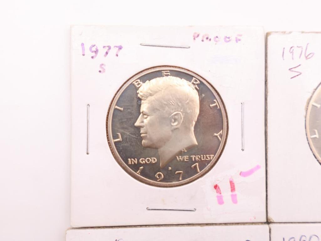 Four Kennedy half dollar Proof coins - 2