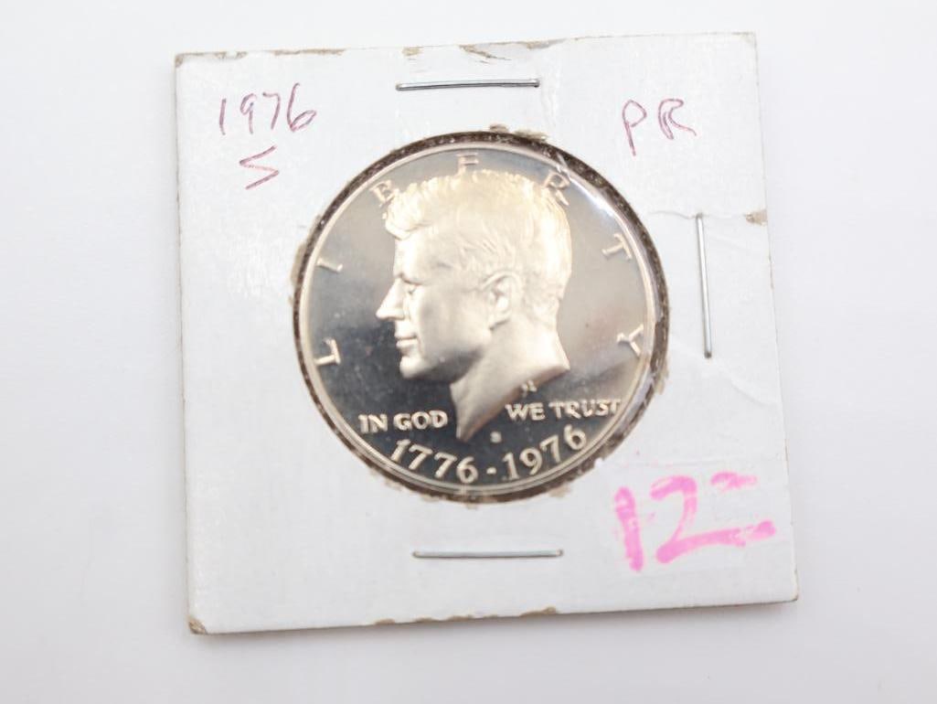 Four Kennedy half dollar Proof coins - 4