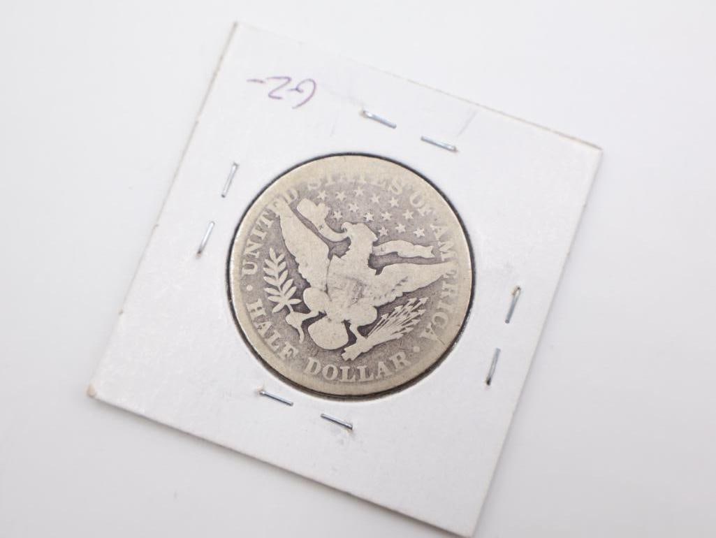 Barber half dollars, 1898G, 1905G/AG 90% Silver - 4