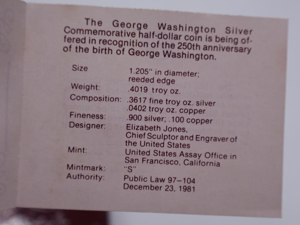 Uncirculated Commemorative Half Dollars 90% Silver - 9