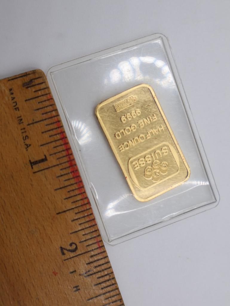 Half Ounce PAMP Suisse Arabian Falcon gold bar - 4
