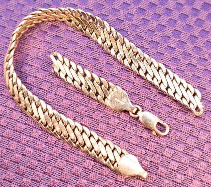 14k Gold Scrap Chain Bracelet 5.61 grams (1 of 6)