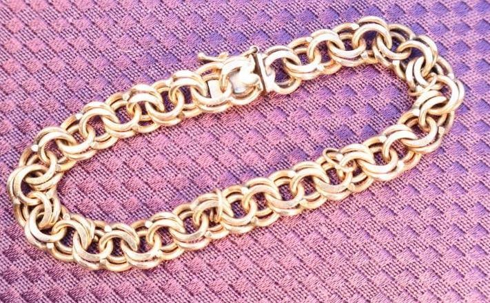 Eight Inch, 26.47 g 14k Gold Bracelet (1 of 7)