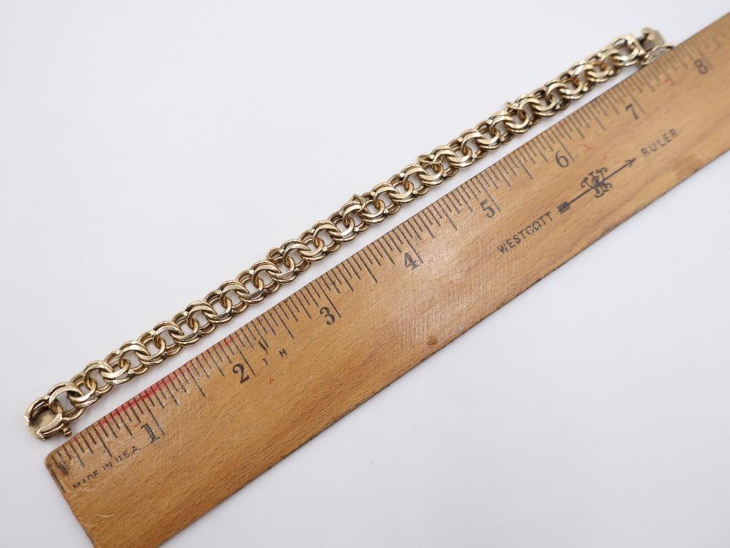 Eight Inch, 26.47 g 14k Gold Bracelet - 3