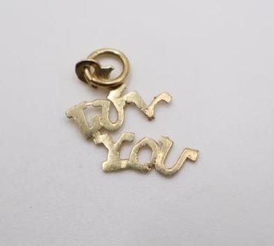 Collection of various gold jewelry charms - 6