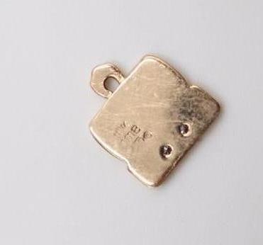 14k and 10k yellow gold pendants - 6