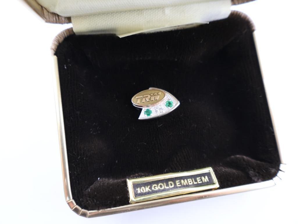 Collection of enamel badges and 10k pins - 16