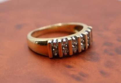 Vintage 14k Channel-set diamond ring (1 of 8)