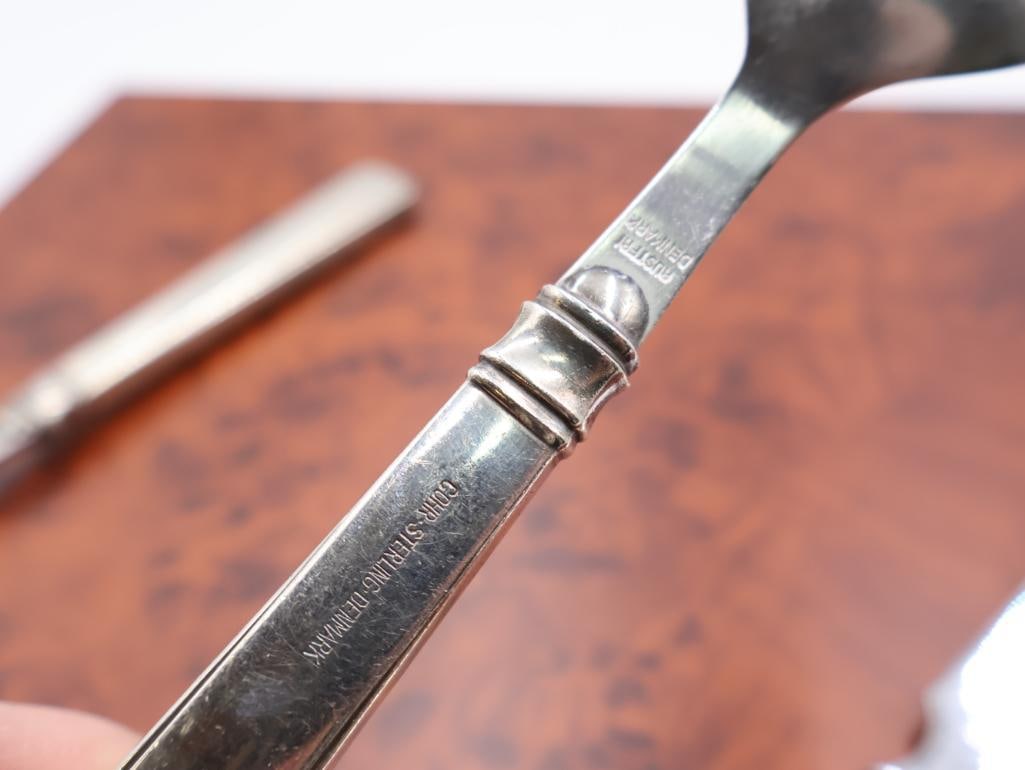 Three pieces of Vintage GOHR STERLING DENMARK Serving ware - 13