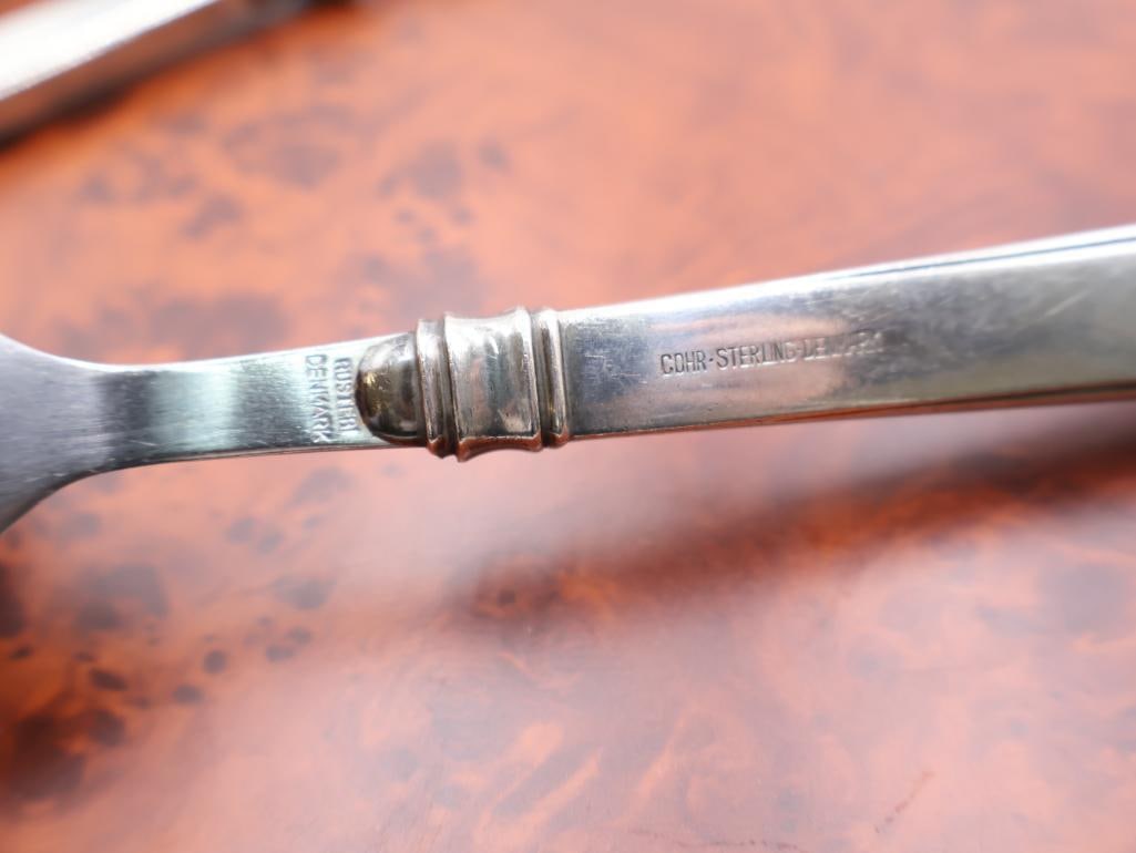 Three pieces of Vintage GOHR STERLING DENMARK Serving ware - 4