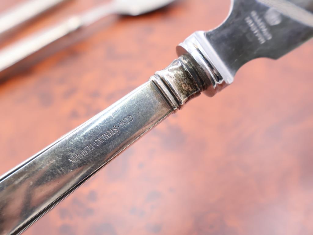 Three pieces of Vintage GOHR STERLING DENMARK Serving ware - 9