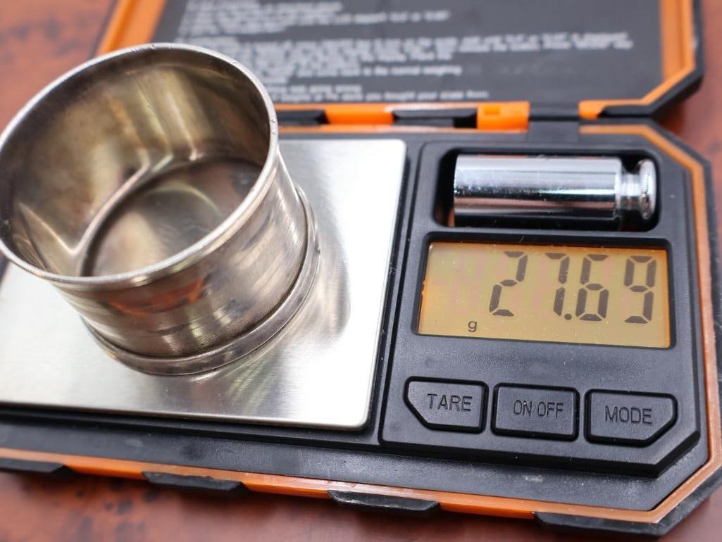 Antique Sterling silver napkin rings - 13