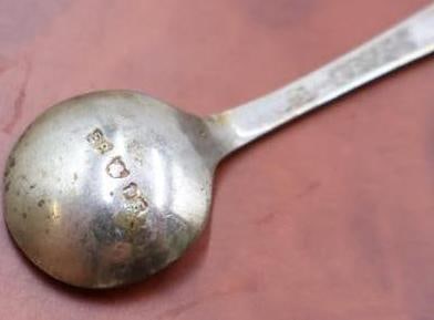 Collection of Antique Silver Salt Cellar Spoons - 6