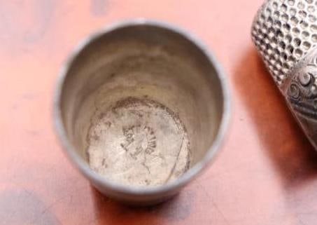 Collection of antique sterling silver thimbles - 5
