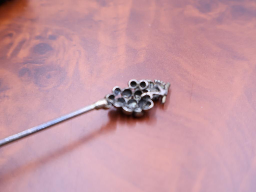 Set of Nareg handmade sterling silver cocktail or hors d'oeuvre picks - 3