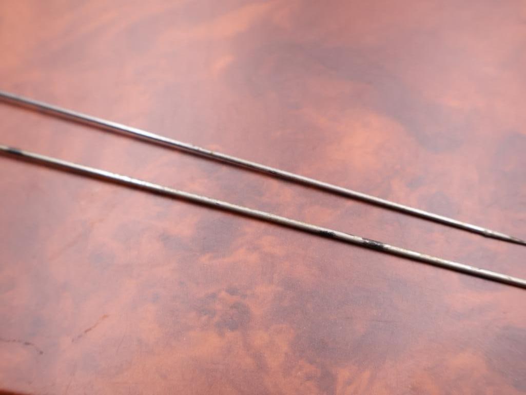 Antique Sterling Silver Tipped hat pins - 5