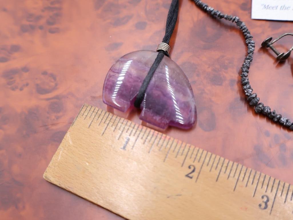 Collection of handmade amethyst jewelry and Tiger Eye - 2