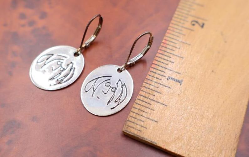 John Lennon Collection sterling silver drop earrings - 5