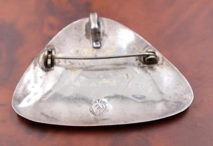 Vintage Taxco sterling silver swordfish brooch - 5