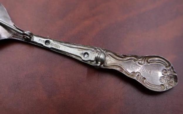 Vintage sterling spoon pins or brooches - 4