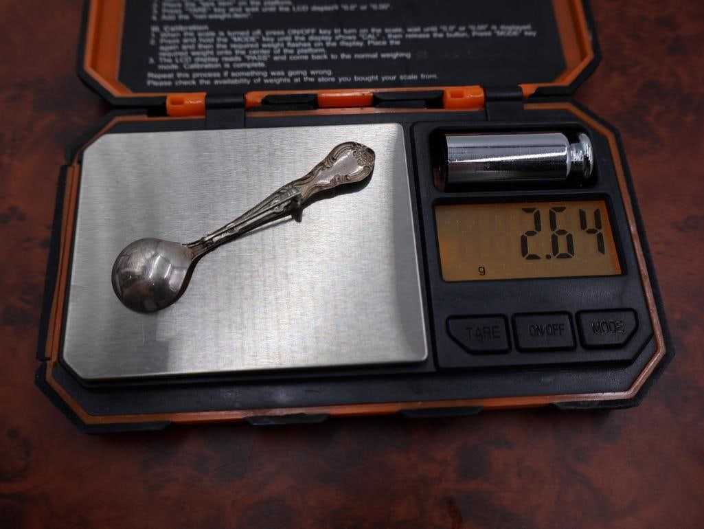 Vintage sterling spoon pins or brooches - 5