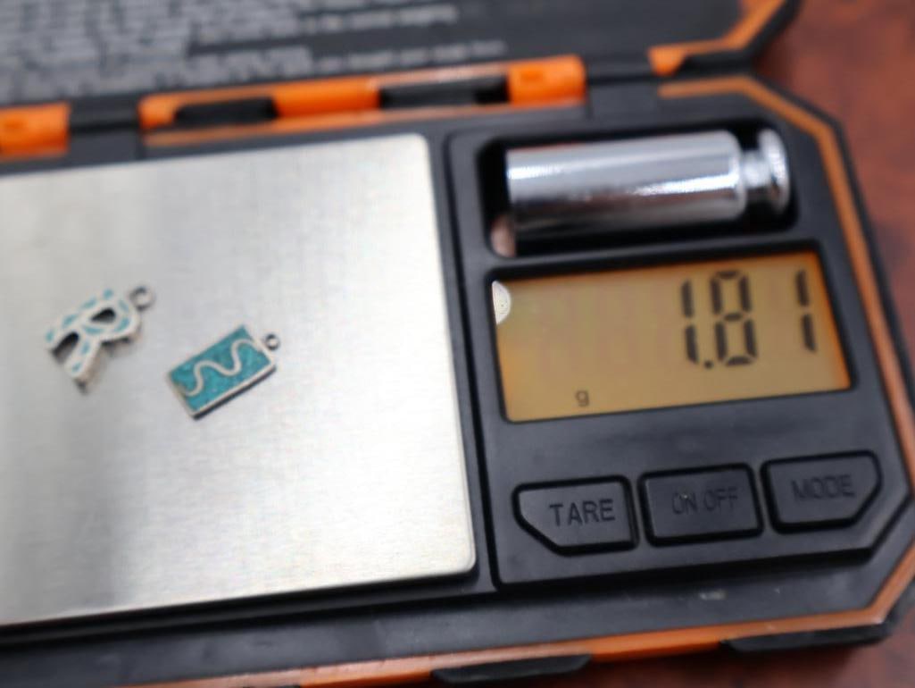 Vintage Navajo style sterling silver pendants - 6