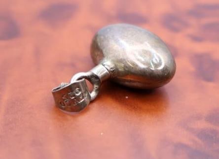 Vintage sterling silver puffy heart charms - 3