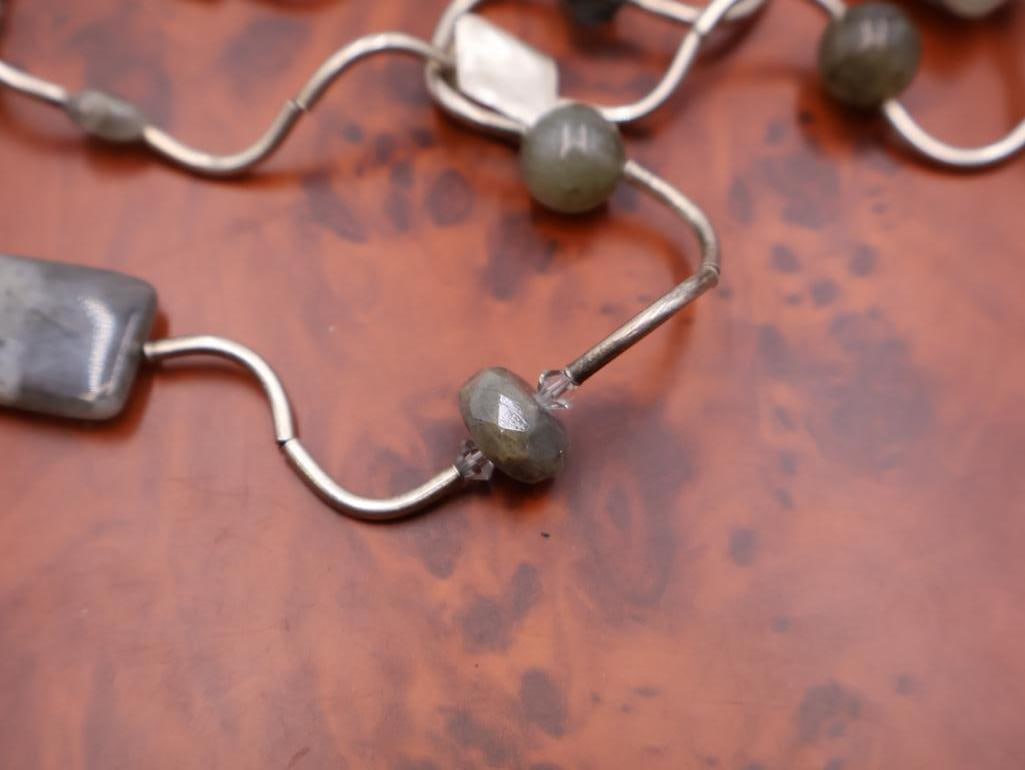 Silpada silver bead and pearl necklace - 7