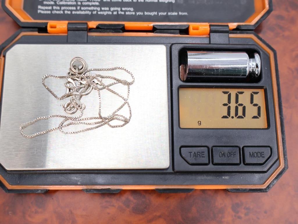 Sterling Silver mother-of-pearl cross pendant and the other a dove outline pendant - 9