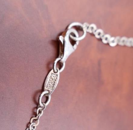 Two heart Sterling Silver pendant necklaces - 8