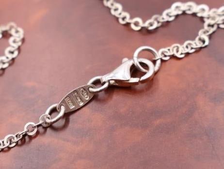 Two heart Sterling Silver pendant necklaces - 9