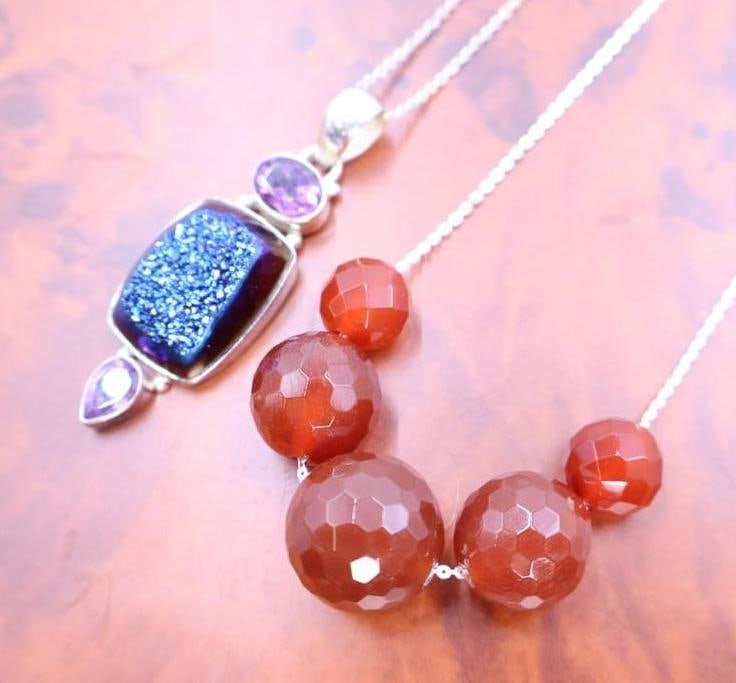 Two sterling silver necklaces - 2