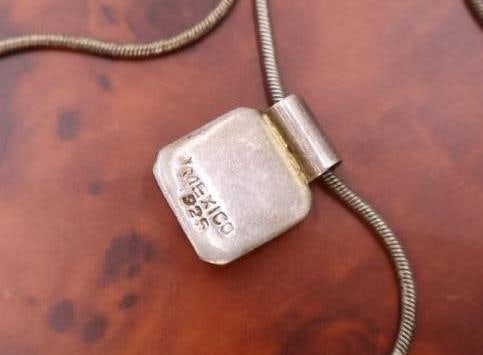 Sterling Silver lariat-style necklace and one featuring a square pendant - 8