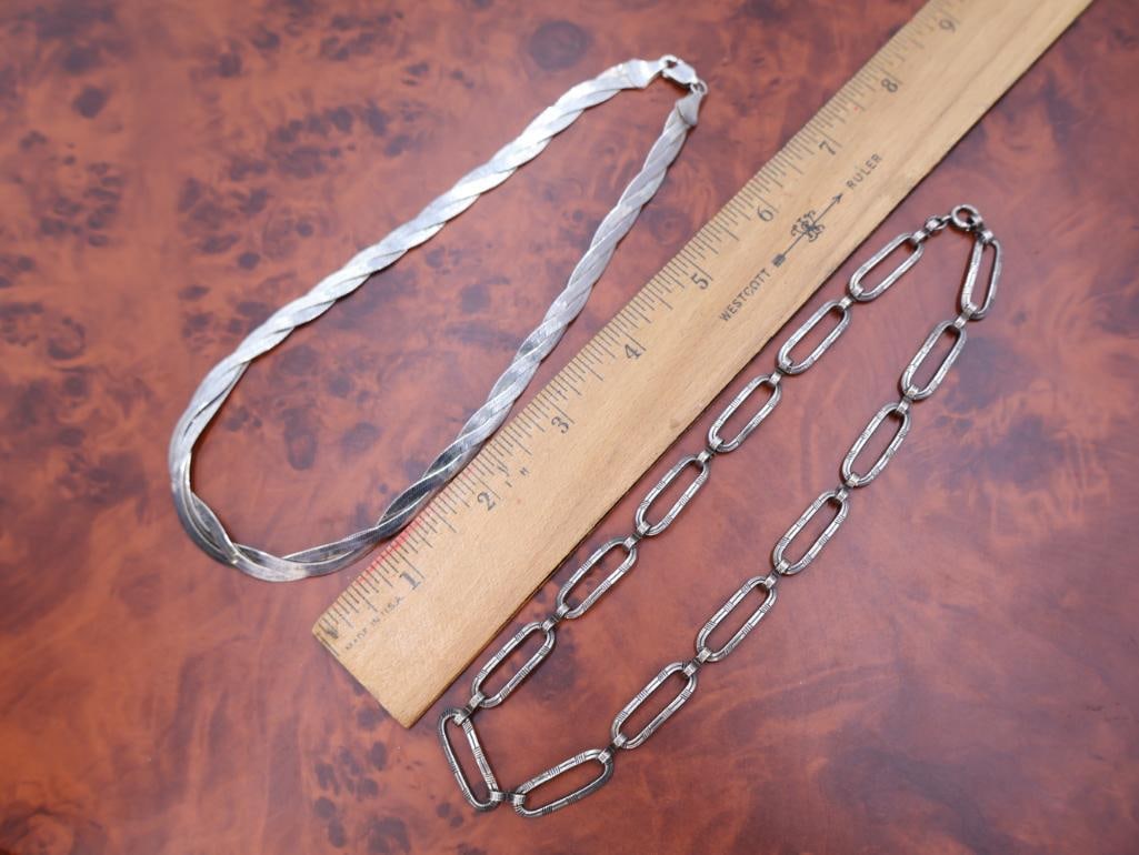 Two vintage sterling necklaces - 3