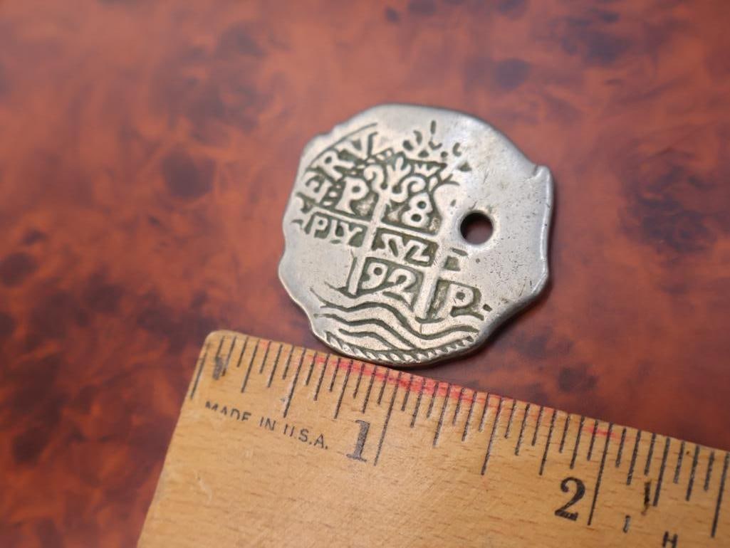 Collection of Disney-themed charms and Vintage Pirates Medallion - 4