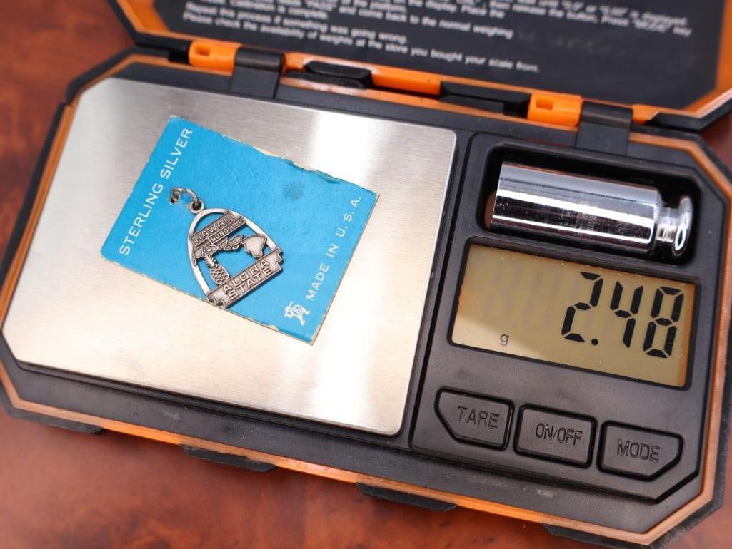 Vintage sterling silver charm pendants - 5