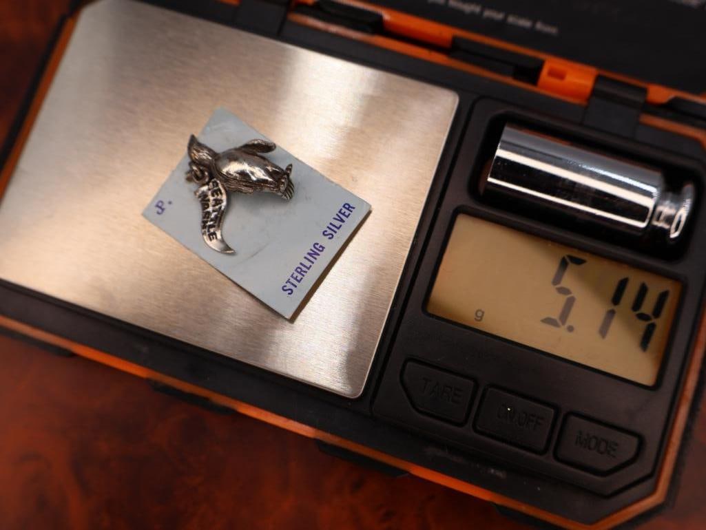 Collection of vintage sterling silver travel-themed charms - 7